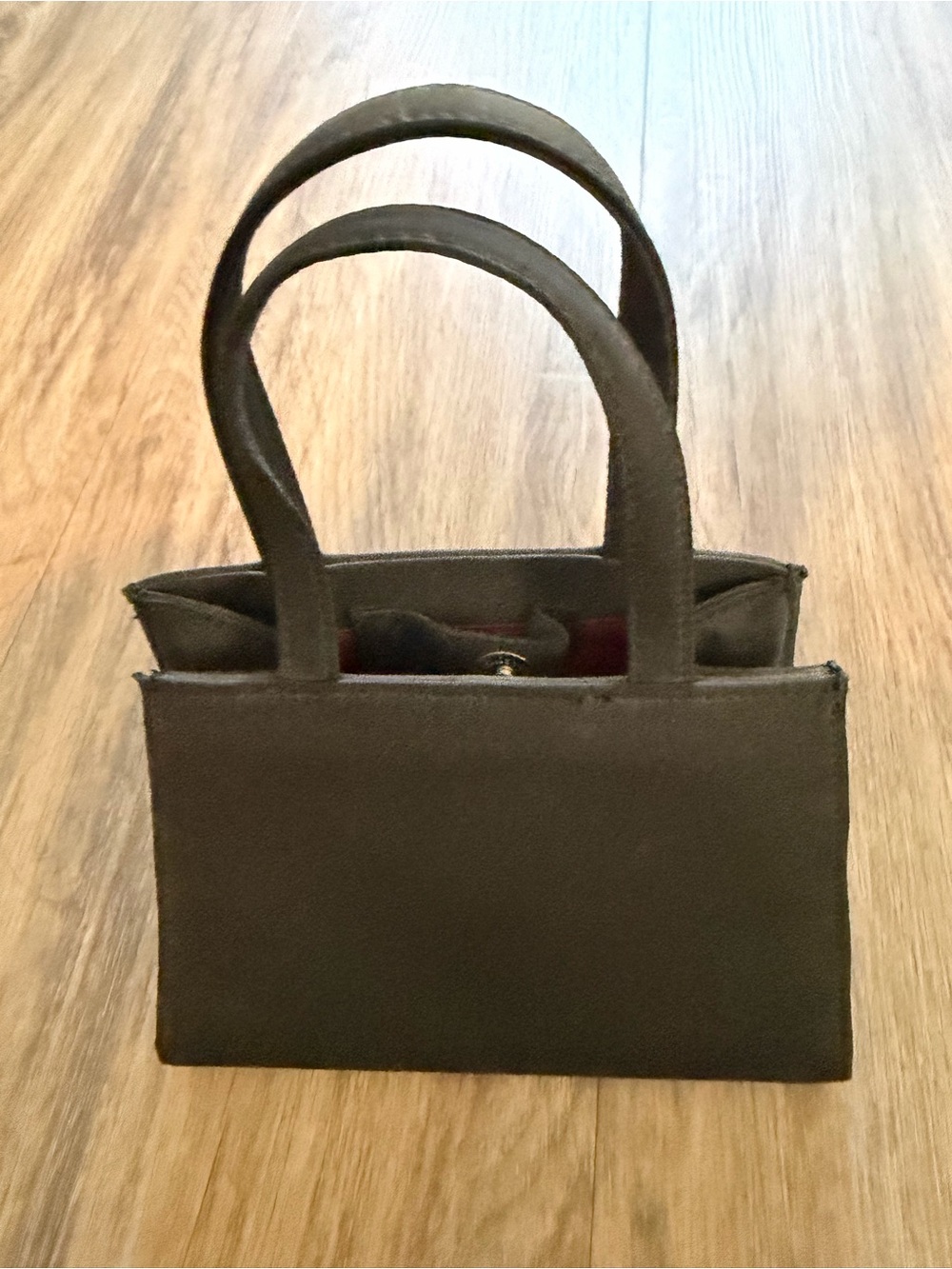 Source Unknown Black Structured Top-Handle Tote